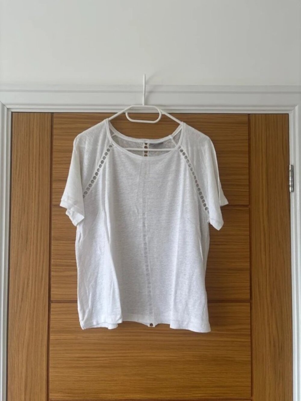 tee Linen viscose mix Size 12 White